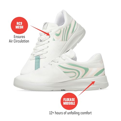 Image of Plaeto Women's Coast Multiplay Sports Shoes| Lightweight Shoes with Breathable Air Mesh | Floease Cushioning for Lasting Comfort
