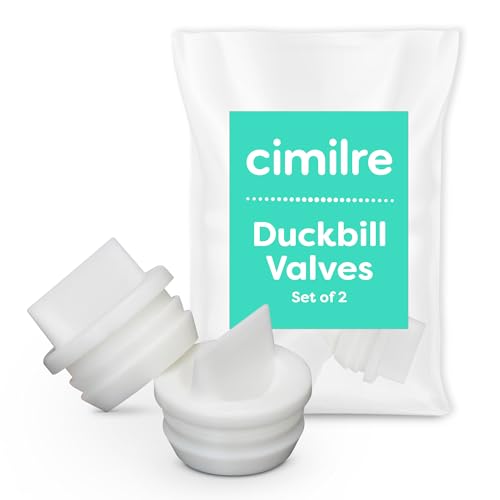 Cimilre Valves, Spare Duckbill Valve Pump Parts for Cimilre Breast Shield, Breast Pump Replacement Parts (Set of 2)
