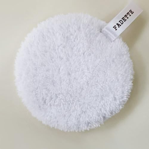 FADETTE Reusable Water Cleansing Makeup Remover Microfiber 4.33 Inch Pad (Big 2P) - Ultra Soft, Eco Friendly, Non Toxic