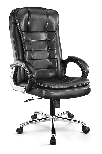 Image of KAZO Chairs Premium Finish High Back Home & Office Chair with Height Adjustable Mechanism, Ergonomically Designed with Back Support, Head Support and Arm Support and Under Thy Support Executive Chair