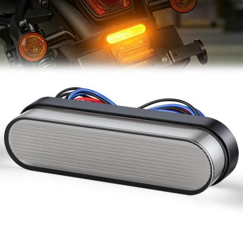 Image of iFunyLED Oval LED Tail Light Smoked Lens Amber Clearance Lamp,12V-24V Super Bright for Turn Signal Side Marker Light, Fits for Caravan Motorcylce ATV Truck Trailer and RV (Pack of 1)