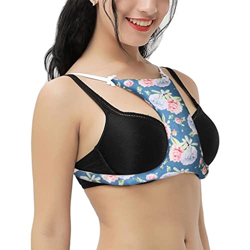 Image of Anti-Wrinkle Breast Prevention Age Cleavage Neck Chest Pillow Cushion Blue