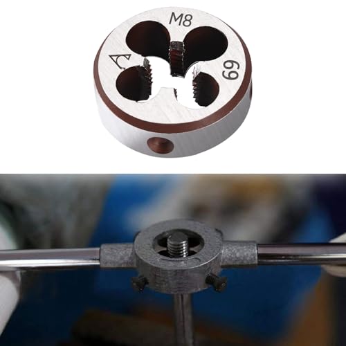 Image of M8 x 1.25 Metric Thread Tap and Die Set, M8 x 1.25mm High-speed Steel Machine Tap Die Set Right Hand