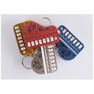 Pawlickio Métallique, bleu, 7 pièces, mini clavier électronique à suspendre au piano, petit - Les Beatles, Paul McCartney, John Lennon, RIngo Starr, George Harrison Pawlickio Métallique, bleu, 7 pièces, mini clavier électronique à suspendre au piano, petit – Image 3