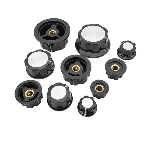 Tapa con perilla para potenciómetro MF-A04 para reparar selectores de audio con eje de 6MM 2