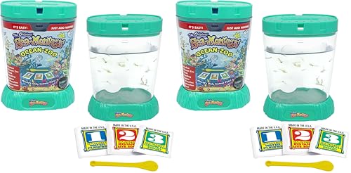 Image of The Original Sea Monkeys - Ocean Zoo - Grow Your Own Pets Science Kit- Includes Eggs, Food, and Water Purifier, Color May Vary (Pack of 2)