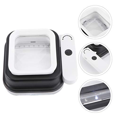 VILLCASE Lupa Com Luz E Escala 10X 15X 20X Lupa Portátil Com Lupa Lupa Iluminada para Idosos Lendo M