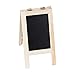 Produktbild Aufstell-Tafel, doppelseitig, 15,5 x 8,5 cm, Tafel-Optik, Kreide-Tafel, Tisch-Deko, Holz