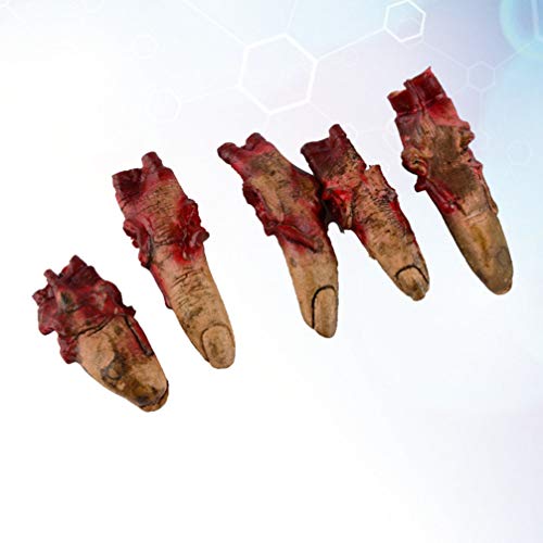 FOMIYES 5Pcs Halloween Bloody Finger Halloween Props Levendige Afgehakte Vingers Halloween Decoraties Props Halloween… - Afbeelding 7