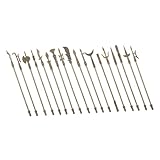 KOMBIUDA 18 Stück Legierungswaffenmodell Dekorationen Miniatur Kind kognitiv Lernen Bausatz Mini-Armverzierung aus Metall Verzierung aus Zinklegierung Basteldekore aus Legierung Hellbraun