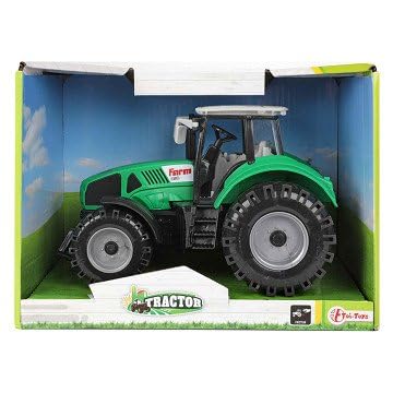 Tractor met Frictie Groen, 19 cm