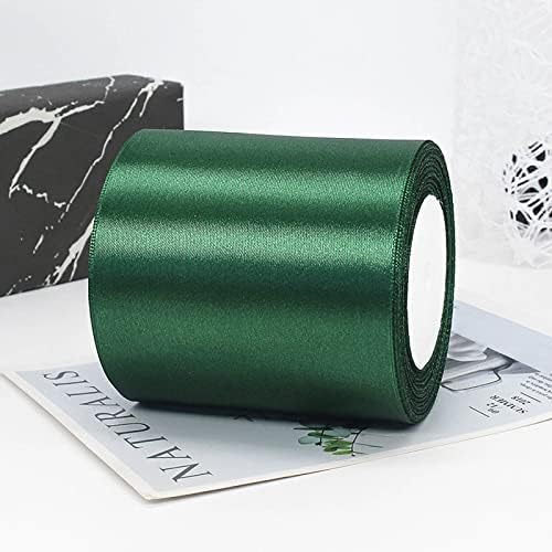 ZYOOO 10 cm x 22 m satynowa wstążka różowa szeroka wstążka do prezentów ślubnych, jako dekoracja