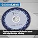 4.5 Inch CD/DVD Labels - Pack of 200 CD/DVD Stickers, 100 Sheets - Inkjet/Laser Printer - Online Labels