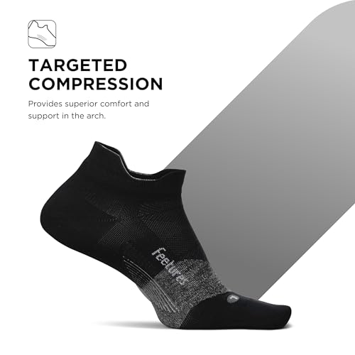 Image of Feetures Elite Light Cushion Mini Crew Sock - Sport Sock with Targeted Compression