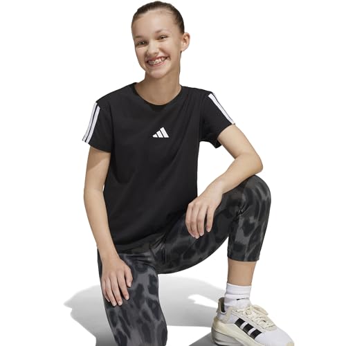 adidas Mädchen Essentials Shirt, Black/White, 14-15 Years – Ansicht 5