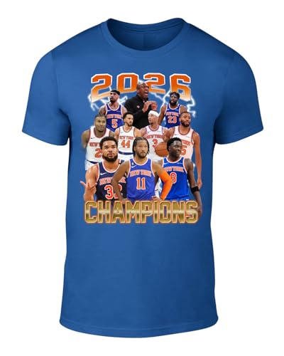 DTGVirgil Blue New York 2026 Champs Bootleg Style Throwback Style T-Shirt Mens Adult XL
