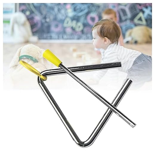 Yctze Instrumento de Percusión de Metal Profesional 4 I para la Educación Musical los Niños y la Presentación del Conjunto (4 pulgadas)