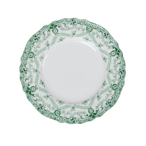Image of GOLDEN QUEEN'S Handcrafted Dinner Plates: Set of 2 | Perfect for Hosting and Daily Meals | Microwave Safe Plates | 10 inch | Serves 2 - Willow Garden Dinner Plates