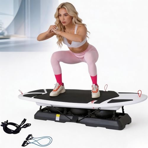 Simulador de surf interior con tabla de equilibrio, entrenador de surf para fitness en casa, aparato de yoga y pilates, entrenamiento de estabilidad del core y equilibrio para principiantes
