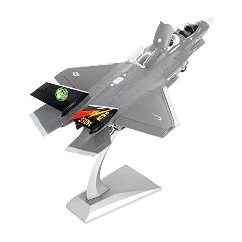 Uterstyle F-35 LIGHTNING FIGHTER MODEL KIT/1:72 Scale F35 Fighter Diecast Attack Plane Metal Fighter Display Model for Decoration or Collection Gift Cover