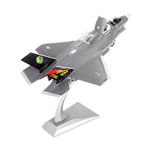 Uterstyle F-35 Lightning Fighter Model KIT/1:72 Scale F35 Fighter Diecast Attack Plane Metal Fighter Display Model for Decoration or Collection Gift
