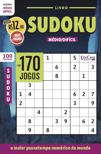 Livro Sudoku 29: Nível Médio/ Difícil - O maior passatempo numérico do mundo