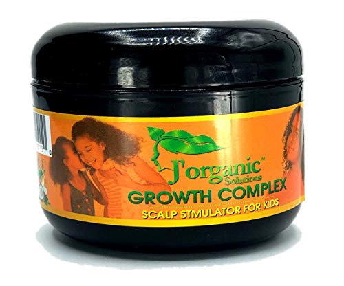 J Organic Solutions hair growth Scalp stimulator ( Hair Grease for Kids) Softer, shinier, healthier hair, with Lanolin, Sweet Almond Oil, Castor Oil & More