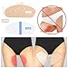 Anti Chafing Thigh Guards, Thigh Inner Clear Invisible Prevention Friction Patch, Skin Lift Transparent Waterproof Adhesive Tape, 2 Colors, Skin 6 + Clear 6, 12PCS