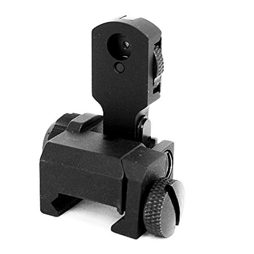 Airsoft Gear Parts Accessories 5KU Flip Up Rear Sight for M4 M16 Series AEG Black