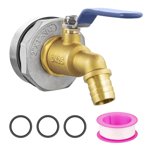 Enoch'S Land 55 Gallon Drum Spigot,2"Brass Barrel Faucet With Epdm Gasket For 55 Gallon Drum cover