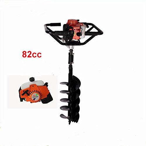 82CC Hole dig Tools Earth Auger Anchor Auger Drilling Machine Heavy-Duty Digging Hole (100mm bit)