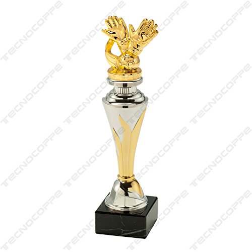 Trofeo Miglior Portiere Calcio Guantoni h 25,00 cm Premiazioni Sportive Targhetta Personalizzata Omaggio