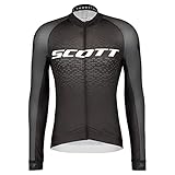 Scott RC Pro Fahrrad Trikot lang schwarz/weiß 2022: Größe: M (46/48)