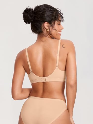 Image of MOMANDA Inbarely Seamless Nursing Bras for Breastfeeding Soft Unlined Maternity Bralettes for Pregnancy and Postpartum
