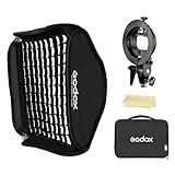 Godox 32'x 32' 80cmx80cm Foldable Portable Softbox with S-Type Bracket Bowens Mount Holder and Honeycomb Grid for Photography Studio Strobe Flash Speedlite Speedlight