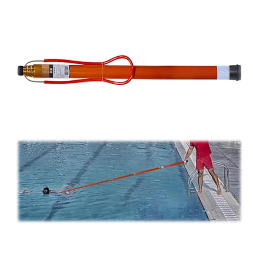 Perche de sauvetage pour piscine télescopique longue portée de 6,5 m pour secourir sans sauter