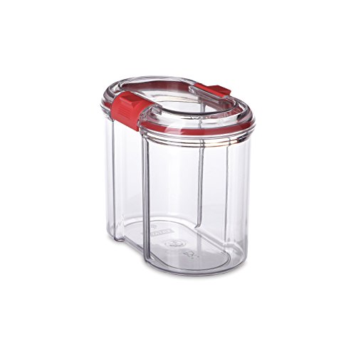 Tatay Botes Cocina Almacenaje 1 L | Tarro Cocina Transparente | Cierre Hermético | Apilable | Plástico Libre de BPA | Apto Lavavajillas | 9 x 15,5 x 13 cm, Rojo