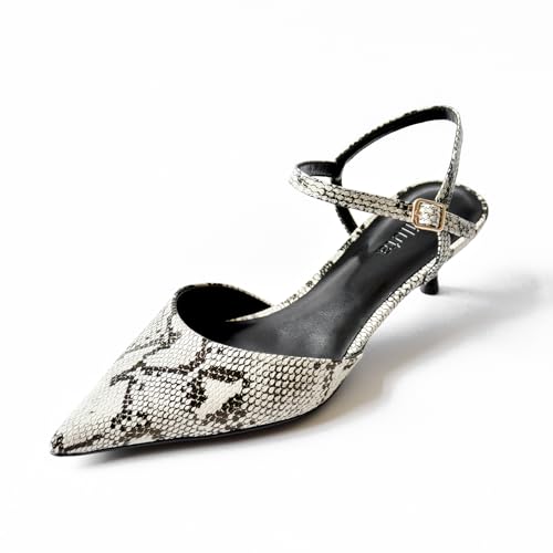 Slingback Kitten Heels for Women Elegantly Pointed Stylish Shoes for Formal Occasions, Ideal for Dating Banquets3