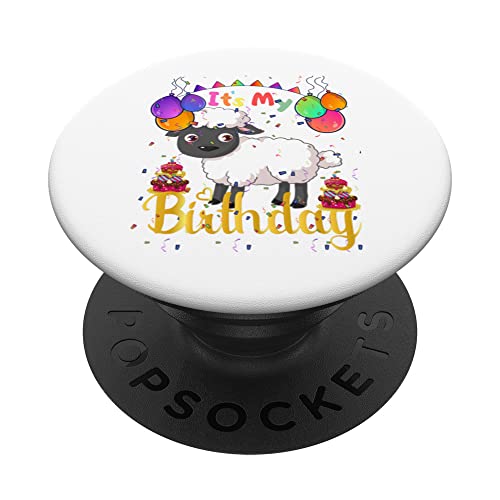 It's My Birthday Sheep Damen und Mädchen Alles Gute zum Geburtstag Schafe PopSockets mit austauschbarem PopGrip It's My Birthday Sheep Damen und Mädchen Alles Gute zum Geburtstag Schafe PopSockets mit austauschbarem PopGrip