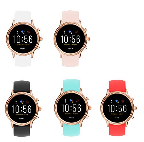 Compatible for Fossil Julianna Hr Bands LvBu Sport Silicone Replacement Strap for Fossil GEN 5 SMARTWATCH - Julianna HR (5 Pack)