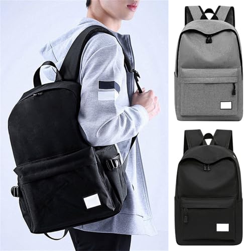 Laptop College Backpack For Women Men Bookbag With Computer Compartment Lightweight Book Bag For with (Grey, One Size)2