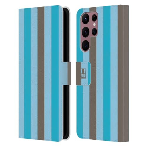 Carcasa de cuero Samsung S22 Ultra 5G funda libro rayas