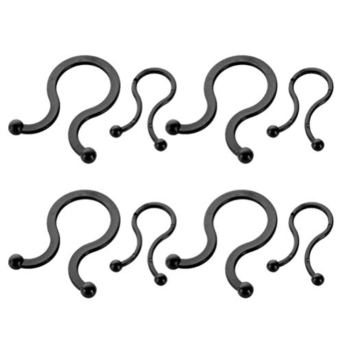 Hemobllo 150pcs Cable Organizer Clips Winder for USB Power and Charging Cords Black Wire Management for Home Office and Travel