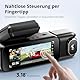 BOTSLAB 4K 3 Kanal Dashcam Auto Vorne Hinten Innen,3 Channel 4K+1080P+1080P, GPS 5.8GHz WiFi Dash Cam mit 128GB SD Karte, 3.18,Nachtsicht,WDR, Sprachbefehl,G-Sensor,Loop-Aufnahme,Parküberwachung