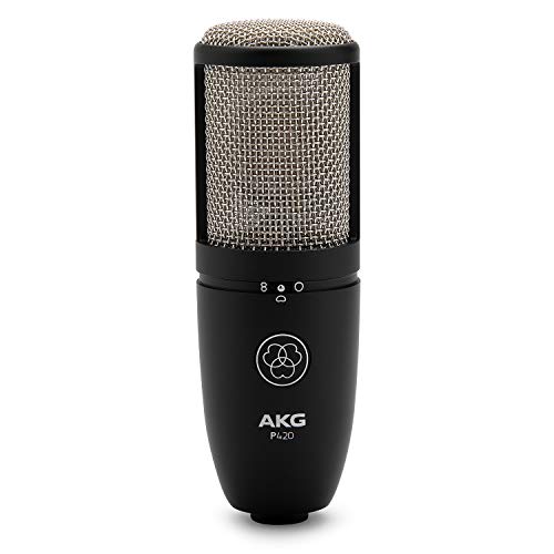 Akg P420 Condenser Microphone Bundle With Studio Stand, Pop Filter And Xlr Cable (4 Items) #TOP6
