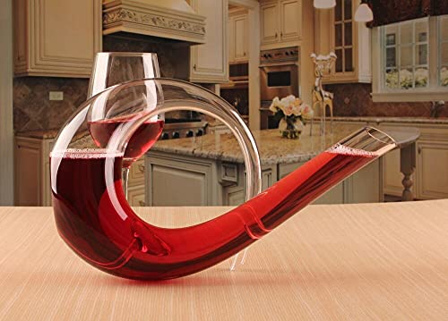 Decanter Vinho 1,5l Vidro Lapidado Moderno Super Luxo 40x24