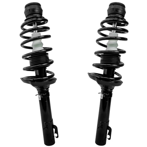 Image of Detroit Axle - 8pc Front End Suspension Kit for 2001-2010 VW Beetle 2003-2005 Golf 2001-2005 Jetta, Struts & Coil Spring Lower Control Arms Sway Bars Lower Ball Joints Replacement Struts Shocks
