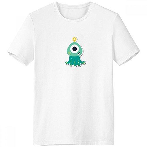 T-shirt Cyclope Alien blanc sans etiquette pour eliminer les irritations de la peau XL
