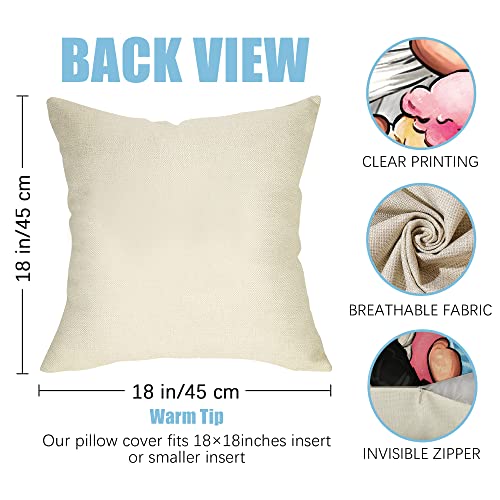 Fahrendom Hello Summer Vibes Gnome Decorative Throw Pillow Cover 18 X 18 Set Of 4, Ice Cream Popsicle Juice Porch Patio Outdoor Pillowcase, Stripes Seasonal Farmhouse Couch Cushion Case Home Decor #TOP1