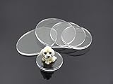 MEYA Set of 20pcs Clear Acrylic Discs, Plexiglass Laser Cut Round Circle 1/8